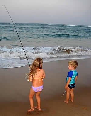 Beaches for children in  Mozambique