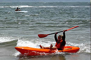 Paddle ski in Mozambique