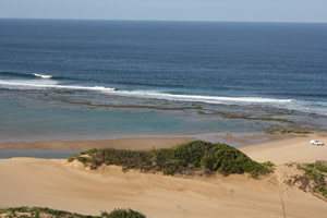 Beach pools in Mozambique